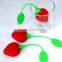 silicone tea infuser silicone tea bag strawberry shape tea infuser