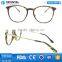 2016 Fashionable TR90 Frame Rounded Shape with Metal Temples b Memory Glasses