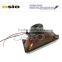 5' SQUARE headlight Red brown Iron Semi Sealed Beam 12V/24V Auto Halogen Lamp Install H4 or HID H4 Xenon Bulb