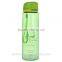 portable 750ml blue sports water bottle with lanyard