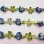 good quality blue and white flower lace trim
