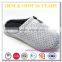 cute bow tie grey wholesale adult custom plush slippers for woman