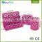 EasyPAG 3 in 1 Desk Organizer Executive Office Set - Letter Sorter , Pencil Holder and Stick Note Holder,Pink