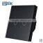 Euro standard crystal glass panel 1gang 1/2 way touch light switch