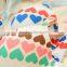 Hot sales girl massage beads seamless printing cute push up underwire one piece bra