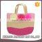 Multiform Color 3 Flowers Above Hawaii Beach Style Girl Woven Handbag