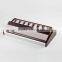 Top quality 8-Grid display wood belt rack container belt display stand