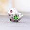 X353 Solid Pure 925 Antique Silver Charms Heart Christmas Diamond Snowflake Charm For Women