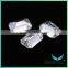 Artificial diamonds moissanite 3 carat moissanite emerald cut for ring