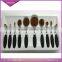 Professinal Rose Gold Oval Toothbrush Foundation Makeup Brush Set