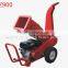 Gasoline wood chipper machine