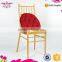 2015 New Design Qindao Sinofur banquet steel chiavari chair with fixed cushion