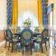 Antique Replica Style Dinning Room Furniture, Retro Large Round Dining Table for 10 People