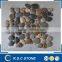 mixed colour pebbles/pebble meshed tile/cobble