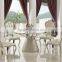 TH379 Round Shape Glass Top Dining Table and Chairs