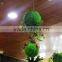 Plastic Grass ball ornament factory price artificial grass topiary