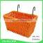 Fancy colored paper rope weaving hanging storage baskets