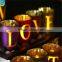 Set of Glass Candle Holders Wedding Decorations for Sale