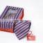 Set of silk neck tie with cufflinks and handkerchief with various colors and design