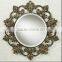 polyresin framed mirror, wall decorative mirror, round mirror