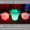 Folding plastic led table/bar cube tank/led office commercial table