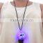 flashing halloween led ghost necklace