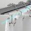 Wholesale 80mm Bathroom Metal Double Hook Curtain Ring