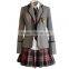 Girl's Formal Felt School Uniform Blazer With Skirt/School Jacket