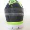 EVA insole black good supplier slip resistant shoes men with green decoration
