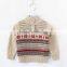 Baby retro styles pullover snowflake design christmas sweater