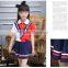 Custom top qualtity sailor style school uniform 100%cotton boys and girls school suits