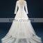 2017 wedding dress Mermaid Lace ball gowns 3/4 sleeves tull net wedding gowns AS41601