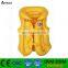 Foldable inflatable plastic vest inflatable children swim vest pool life jacket