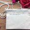 Eco natural plain blank canvas drawstring shoulder messenger bag