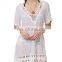 C10 Crochet Inset Beach Tunic Cover Ups Caftan