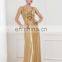 EM9100 Gold and Crystal Beading Bridal Dress