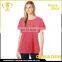 2017 hot sale new design ladies clothes t-shirt 100% cotton blouse wholesale