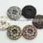 Brand Metal Snaps Buttons Brass Press Button Fasteners Black Gold Covered button