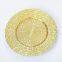 Factory cheap wholesale gold charger plates high quality glass dinner plates