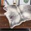 NAturelife Non-slip Bedside Bed Mats Table Grey Faux Arctic Wolf Rugs With Logo