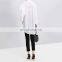 Elegant O Neck Long Sleeve Irregular Hem Ruffle Scarf Shirts For Women