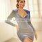LAITE D2198 New arrivals autumn&winter fashion solid color velvet casual dresses women bodycon sexy dresses