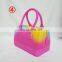 2020 PVC Handbag Sandals Set Ladies Female Rainbow Jelly Purse and Matching shoes Set
