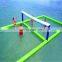 the popular inflatable water park games volleyball field, inflatable water beach volleyball court float