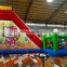 Popular Kitty Theme Inflatable Bounce House With Slide For Kids Play Center