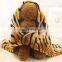 customize autumn and winter pet supplies flannel warm pet blanket tiger pattern pet dog cat teddy blanket