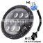 Car Accessories 7inch 75W 6500K round led Hi/Lo beam motorcycle headlight,7" headlamp for Jeep