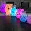 New design baby bedside silicone light 7 colors changing tap bunny led night light