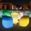 Top Seller Rental Event Growing Furniture White Plastic Luminous LED Light Sofa for Bar