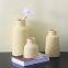 Morandi Color Table Decoration Small White Ceramic Vase, Creative Design